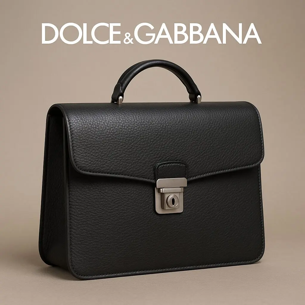 修理事例】DOLCE&GABBANA ビジネスバッグのプッシュ錠交換｜上質な