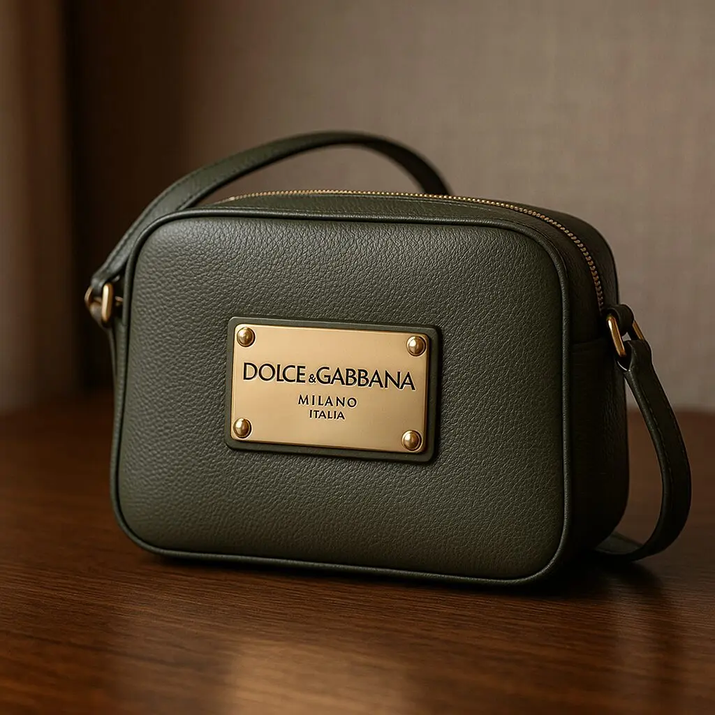 DOLCE&GABBANAのショルダーバッグ修理｜ロゴプレートのビス外れも
